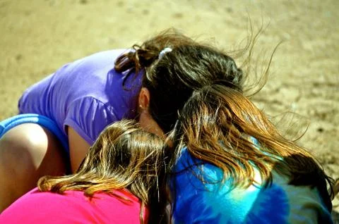 Scheming girls Fotos Stock
