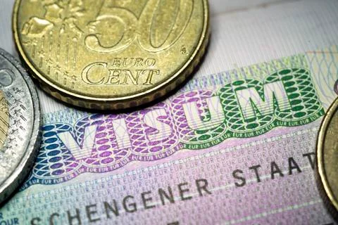 Schengen Visa Stock Photos