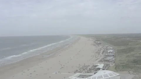 Scheveningen drone shot Stock Footage 159409494