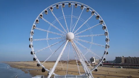 Scheveningen The Hague beach funfair Vidéo 103963242