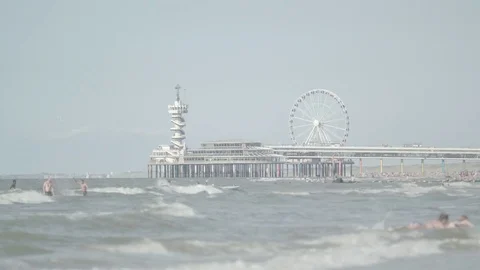 Scheveningen pier Video stock 77875840