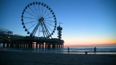 Scheveningen Pier Stock Footage 328370015