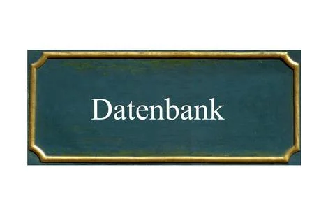 Schild datenbank schild, tafel, barockstil, barock, verziert,hintergrund, ... Stock Photos