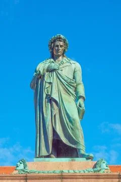 Schiller statue, Stuttgart Stock Photos