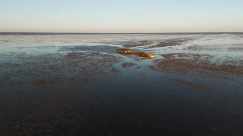 Schillig Beach Wreck Video stock 306547894