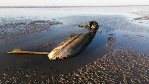 Schillig Beach Wreck Stock Footage 306548485