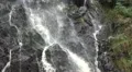 Schistous rock waterfall pan left closeup HD Footage