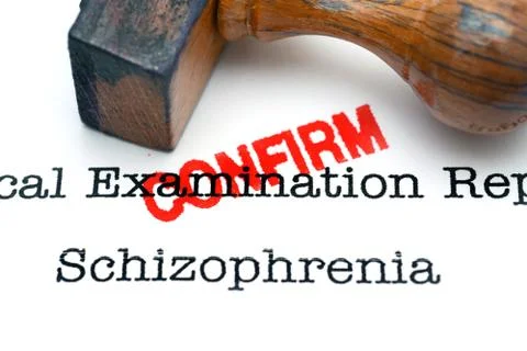 Schizophrenia confirm Stockillustratie