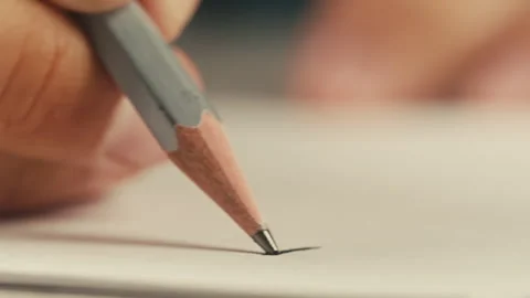 Schizophrenia patient doing a psychological test in a psychiatric clinic Stock Footage 246434929