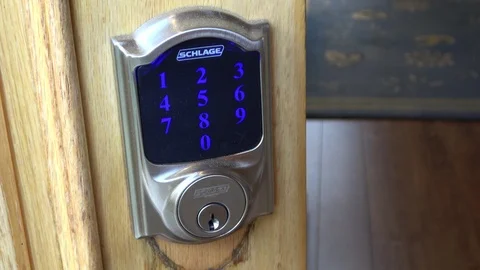 Schlage Smart Lock Stockbeeldmateriaal 91447556