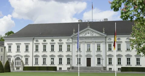 The Schloss Bellevue in Berlin, Germany Stock Footage 172494865
