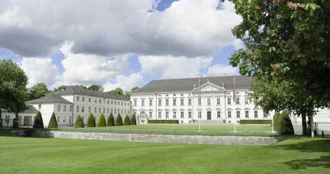 The Schloss Bellevue in Berlin, Germany Stock Footage 172495081