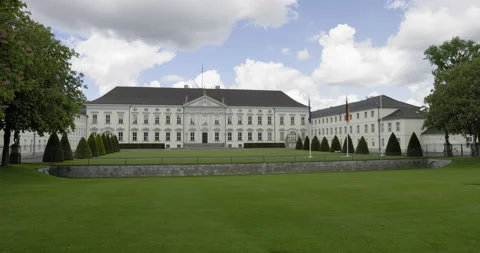 The Schloss Bellevue in Berlin, Germany Stock Footage 172495139