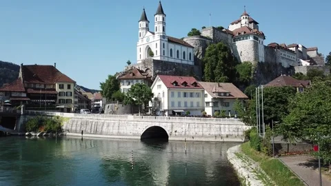 Schloss Neuschwanstein in Switzerland Stock Footage 261561453