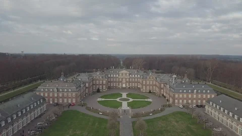 Schloss Nordkirchen view from front side 動画素材 100464532