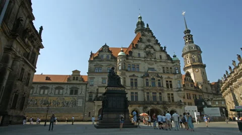 Schlossplatz Dresden Stockbeeldmateriaal 65008581