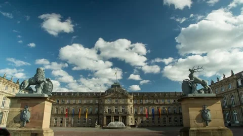 Schlossplatz Stuttgart (timelapse) Видео 43038911