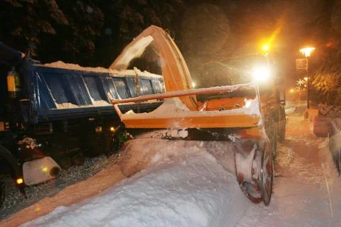 Schneefraesse Stock Photos