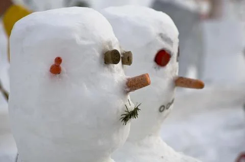 Schneemänner 库存照片