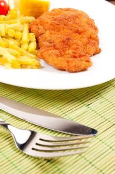 Schnitzel time Stock Photos
