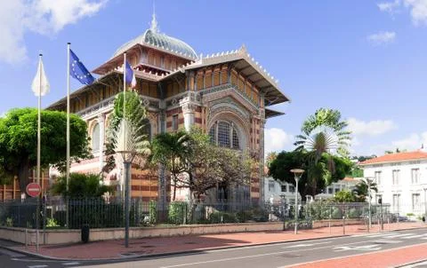 The Schoelcher library., Fort de France city, Martinique island, French West Stock Photos