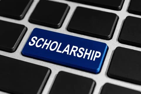 Scholarship button on keyboard 스톡 일러스트