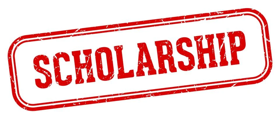 Scholarship stamp. scholarship rectangular stamp on white background Stock Illustration
