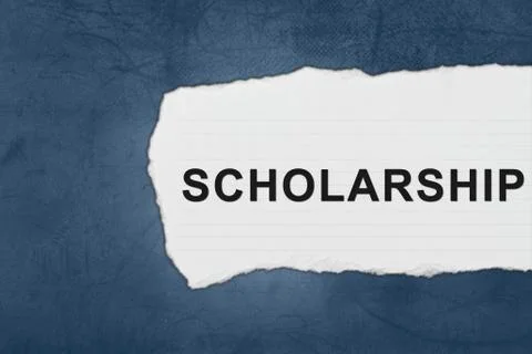 Scholarship with white paper tears Foto stock