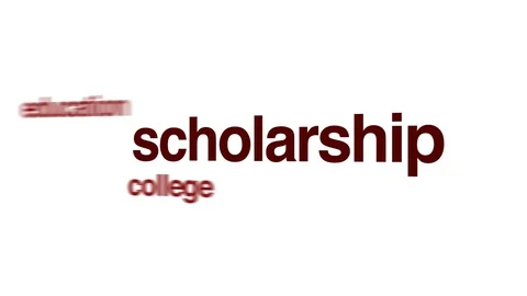 Scholarship word cloud animation Stock Footage 70927347