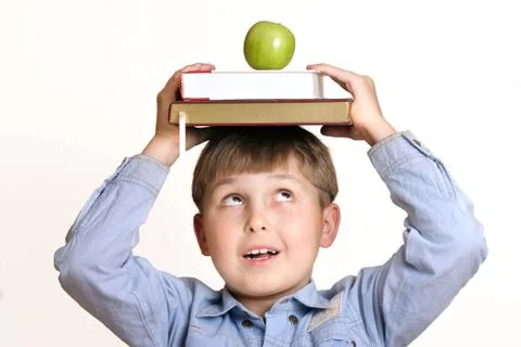 Scholastic boy Foto stock