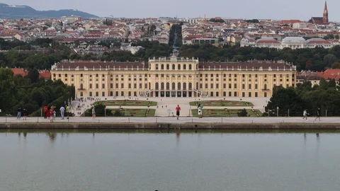 Schönbrunn Palace, Vienna, Austria Stock Footage