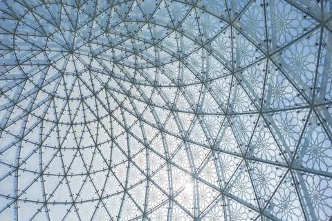 Schönes Muster Struktur Spirale Glas Metall Design Konstruktion *** Beauti.. Stock Photos