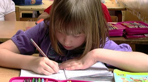 School 25 fps 21 Stock Footage