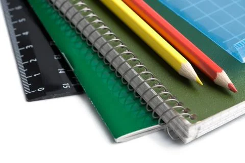School accessories background Stock Photos