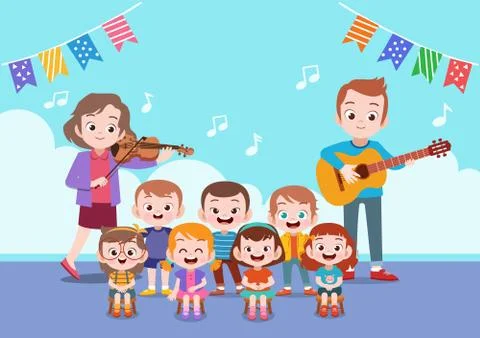 School activity teacher teach vector illustration Stock-Illustration