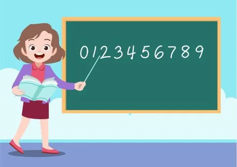 School activity teacher teach vector illustration Stock-Illustration