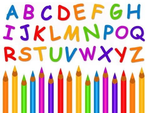 School alphabet 스톡 일러스트