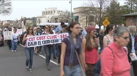School of Americas protest Stock Footage 2974688