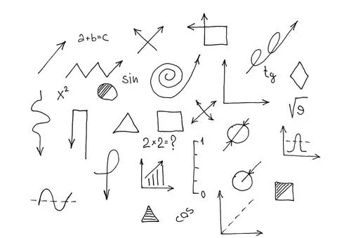 School and education. Set of school signs and symbols School and education... Photos