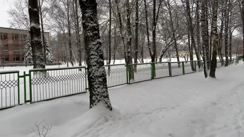 School and snow 動画素材 222573344