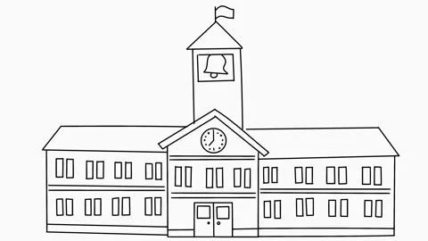 School animation Stock Footage 169685689