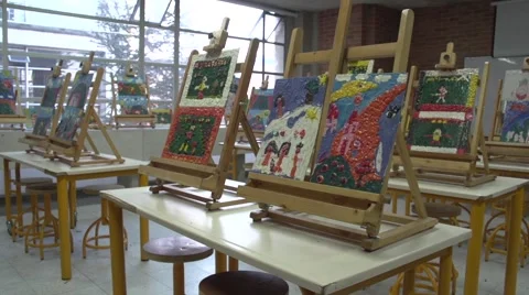 For school art room Stockbeeldmateriaal 68926408