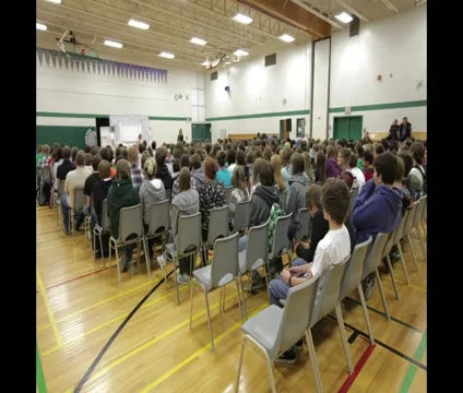 School assembly timelapse Stock Footage 20450692