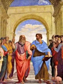 The School of Athens Stockfoto's