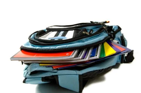 School back pack Stock Photos