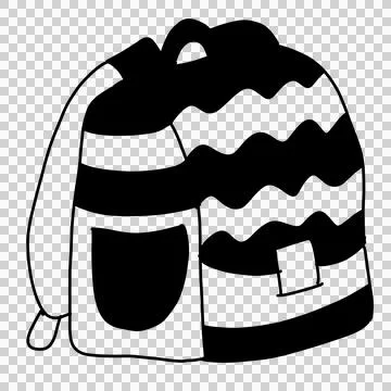 School Back School Silhouettes, A Set Of School Equipment Silhouettes, Иллюстрация