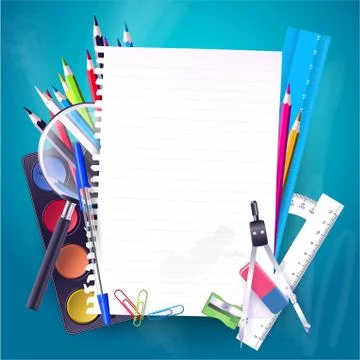 School background Stock-Illustration