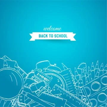 School background Stock Illustration