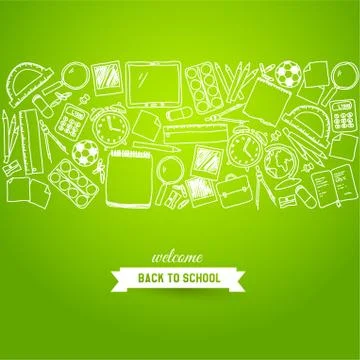 School background Stock Illustration