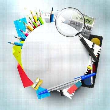 School background Stock Illustration